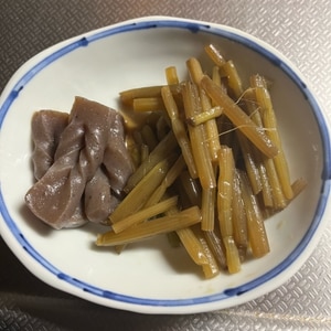 ふきとこんにゃくの煮物